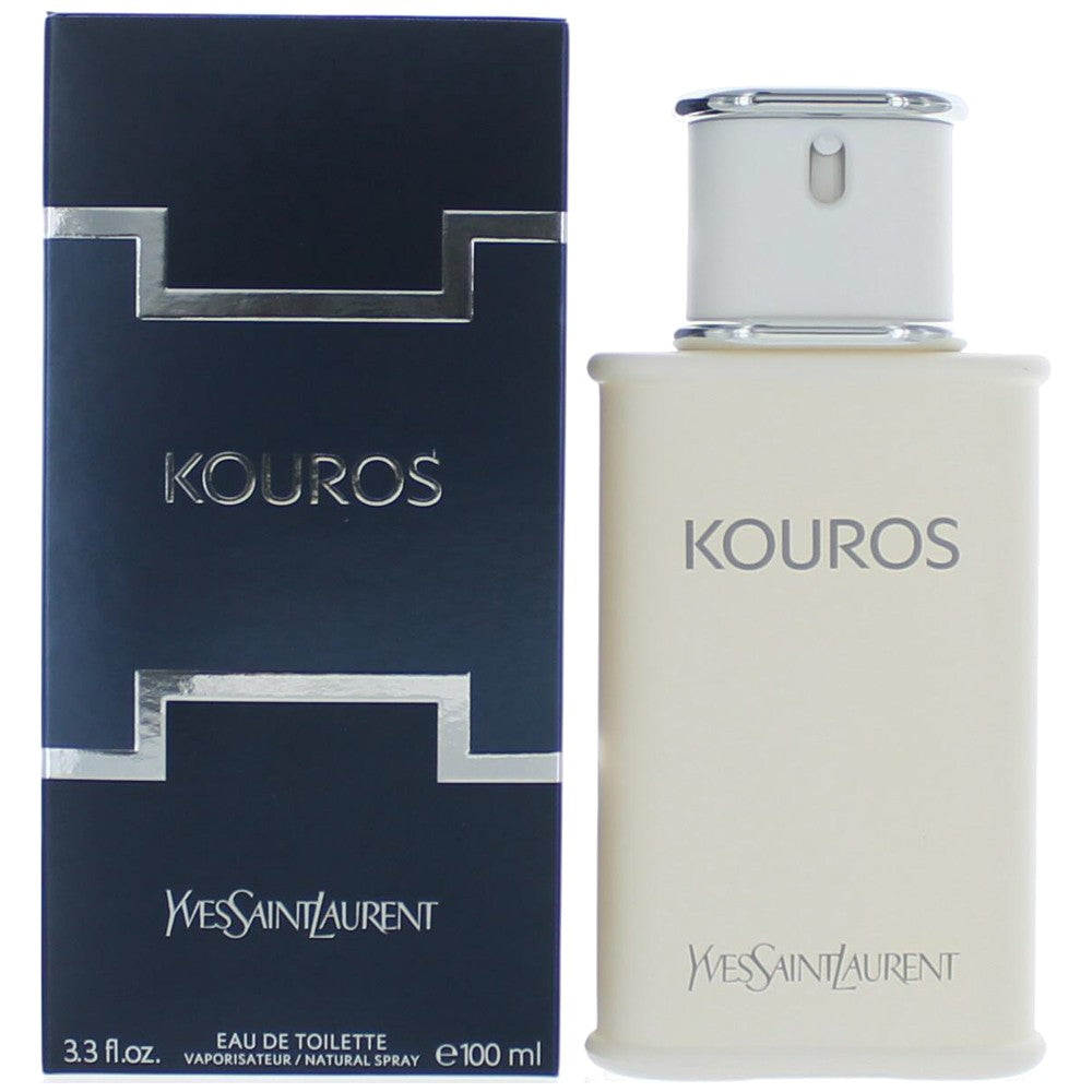 Bottle of Kouros by Yves Saint Laurent, 3.3 oz Eau De Toilette Spray for Men
